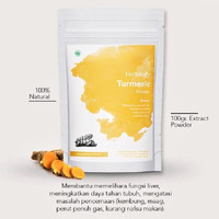 Jual Herbilogy Turmeric Kunyit Extract Powder 100g Kab 