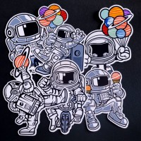 Jual Stiker/Sticker Astronaut 2 untuk Laptop, Mobil, Koper