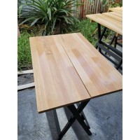 Jual meja lipat kayu  solid  40x60 tinggi 70 Hitam  Kota 