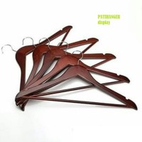 Jual Hanger Kayu  Palang Dewasa Warna  Coklat  Tua Gantungan 