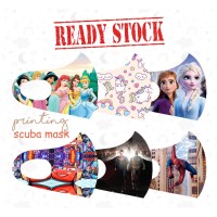 Jual READY STOCK Masker Anak  Scuba Custom Nama  Masker Kain 