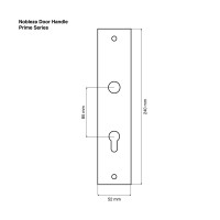 Promo NOBLEZA  Bellatrix SN CP Door Handle Set Paket Gagang 