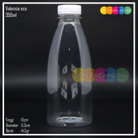 Jual Botol plastik cantik 350ml eco sp untuk kemasan minuman 14,5 gr