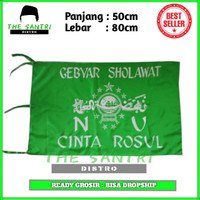 Jual Bendera Gebyar Sholawat Nu Nahdlatul Ulama Hijau Kab