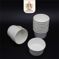 Jual Paper Cup  Ice Cream Cup  4oz 5oz 8oz Plain Putih  White 