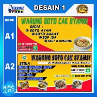 Jual Spanduk Banner Untuk Usaha Makanan Warung Makan Horizontal 1 100x50 Jakarta Timur Durroh Store Tokopedia