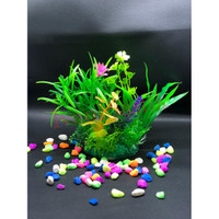 Jual HIASAN  RUMPUT  PLASTIK  AQUARIUM  IMPORT M478 Kota 