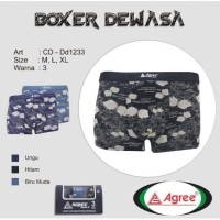 Jual AGREE Celana  dalam  cowo Boxer dewasa Pria segi empat 