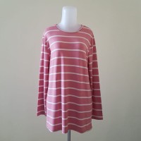 Jual TUNIK  KAOS  KATUN GARIS  GARIS  LENGAN PANJANG DUSTY 