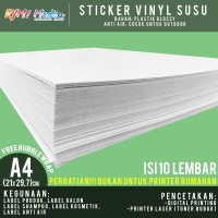 Jual Sticker  Vinyl  Glossy A4 isi 10 Lembar Stiker  Vinyl  