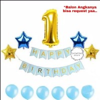 Jual Paket Dekorasi Hiasan  Balon Ulang Tahun Happy  