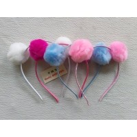 Jual Bando  Anak  Hair Band Lucu  Pom Pom Warna Murah Kota 