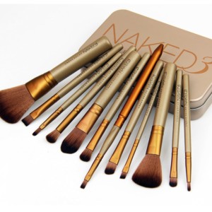 Brush Make Up Kosmetik 12 Set Bonus Sarung Leopard Tokopedia
