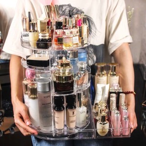 Terbaru Rak Kosmetik Acrylic Rak Kosmetik Kaca 3 Laci Tokopedia