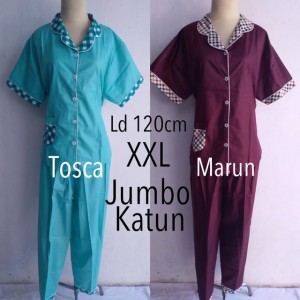 Piyama Baju Tidur Jumbo Dewasa Wanita Kaos Setelan Celana Pendek Tokopedia