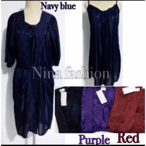 Piyama Baju Tidur Kimono Dewasa Wanita 2in1 Cantik Sexy Tokopedia