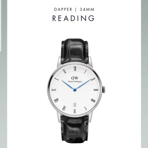 Daniel Wellington Dapper Black Rosegold Plat White 38mm Spr Originalbm Tokopedia