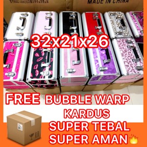 Beauty Case Tempat Makeup Kotak Kosmetik Eveline 002 Putih Tokopedia