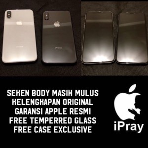Promo Iphone X 256gb Gray Silver Bnib Bonus Tempered Glass Dan Soft Case Garansi Apple 1 Tahun Tokopedia