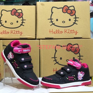 Sepatu Ando Hello Kitty Terbaru Sepatu Anak Perempuan Hitam Putih Tokopedia