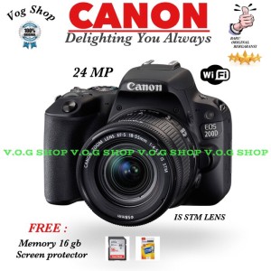 Canon Eos 200d Kit 18 55mm Is Stm Kamera Dslr Paket Spesial Canon Eos 200d Kit 18 55mm Is Stm Kamera Dslr Paket Spesial Tokopedia