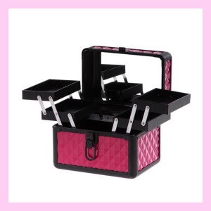 Beauty Case Tempat Makeup Kotak Kosmetik 003 Merah Tokopedia