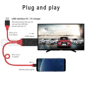 Usb C To Hdmi Cable High Resolution 4k Support Smartphone Tablet Laptop Tokopedia