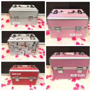 Jual Beauty Case Kotak Makeup Box Kosmetik Import Red Series Tokopedia