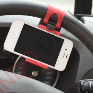Pegangan Hp Mobil Universal Steering Wheel Car Clip Hp Holder Tokopedia