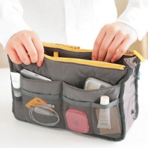 Bag In Bag Women Organizer Tas Pouch Dompet Kosmetik Biru Muda Tokopedia