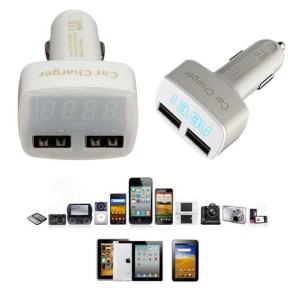 Voltmeter 2 Port Usb Charger Casan Hp Di Motor Tokopedia