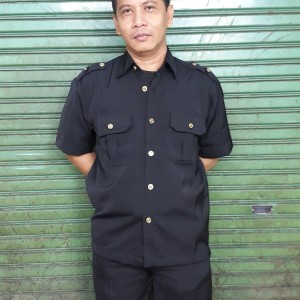 Baju Safari Best Seller Hitam Tokopedia