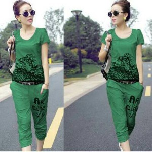 Fashion Baju Wanita Setelan Tiger Biru Tokopedia