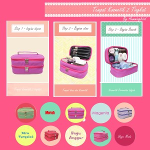 Tas Kosmetik 2 Tingkat Tokopedia