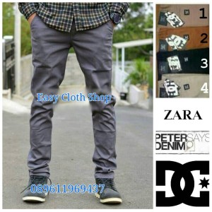 Celana Chino Panjang Zara Dc Wr Celana Murah Best Seller Tokopedia