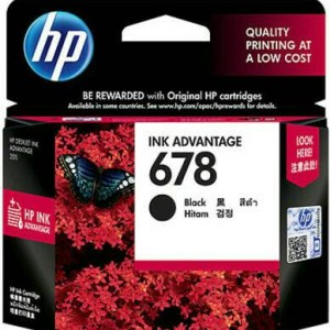 Tinta Hp 678 Hitam Original Tokopedia