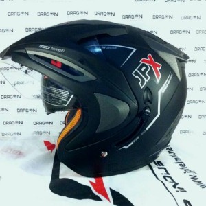 Jual ONGKIR TERMURAH // Helm JPX Supreme with Double Visor // Hitam Doff