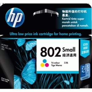 Tinta Cartridge Hp 802 Color Original Tokopedia