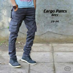 Celana Cargo Panjang Grey Tokopedia