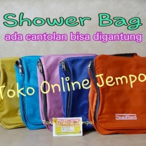 Tas Kosmetik Shower Bag Toilet Bag Shampoo Toilette Shower Set Waterpr Tokopedia