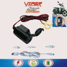 Casan Hp Di Motor Viper Usb Charger Phone Handphone Charger Gps Tokopedia