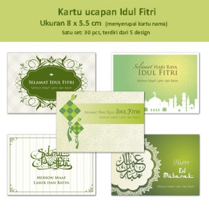 Kartu Ucapan Lebaran 21 Isi 25 Harga Murah Tokopedia