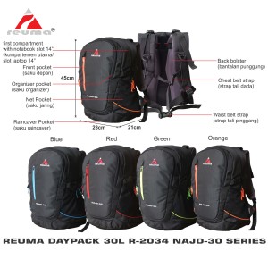 Ransel Daypack Laptop 30l Reuma Adventure Oasis R 2021 Tokopedia
