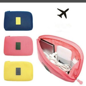 Cable Pouch Tas Kosmetik Dompet Gadget Charger Powerbank Travel P23 Tokopedia