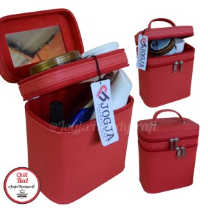 Tas Makeup Tas Kosmetik Beatycase Tempat Bedak Lotion Pink Tokopedia