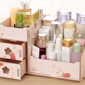 Rak Kosmetik Besar Bahan Kayu Tokopedia