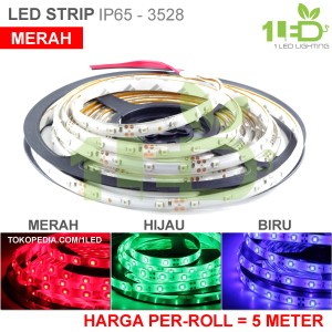 Flexible Lampu Led Strip 3528 Ungu Waterproof Harga Per 50cm Tokopedia