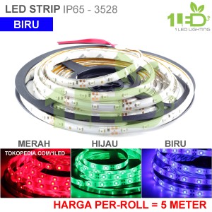 Flexible Lampu Led Strip 3528 Ungu Waterproof Harga Per 50cm Tokopedia
