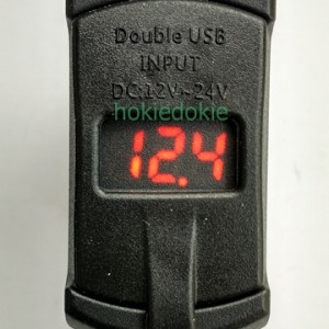Voltmeter 2 Port Usb Charger Casan Hp Di Motor Tokopedia