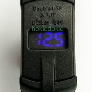 Voltmeter 2 Port Usb Charger Casan Hp Di Motor Tokopedia
